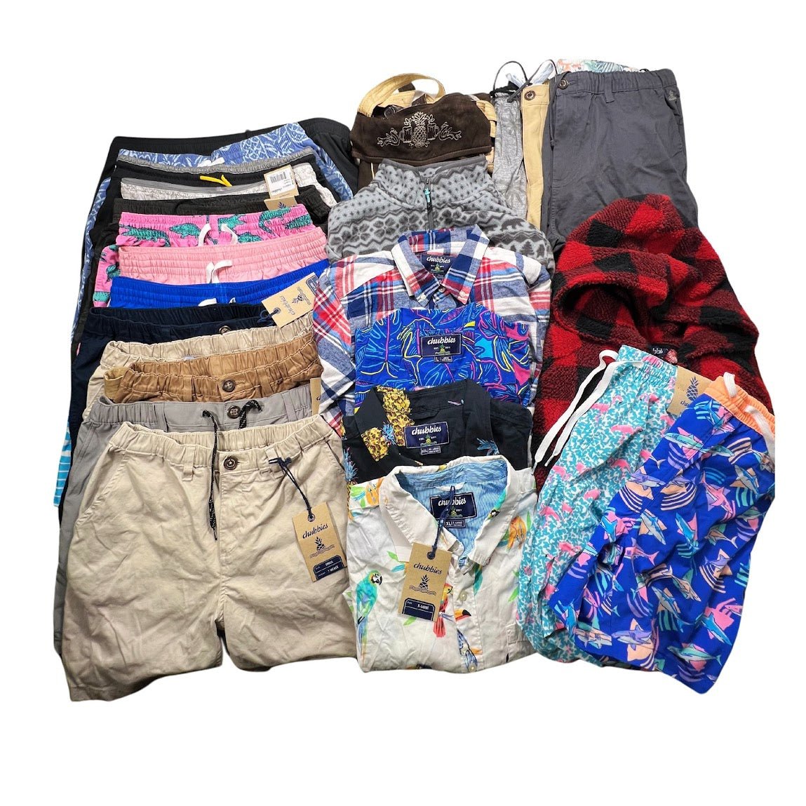 Chubbies Assorted Men's Clothing New & Returns Wholesale - Boutique by the Box Wholesale for Resellers
