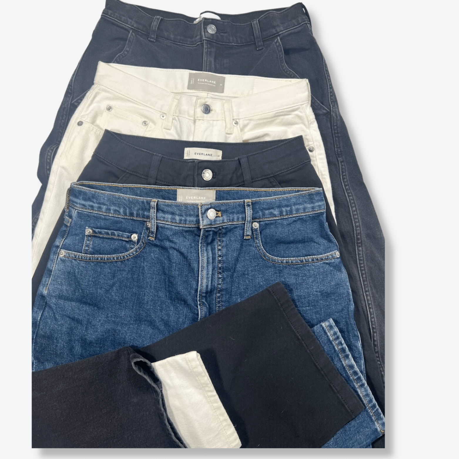 Everlane Denim Women's & Men's Clothing NWT/NWOT Returns Wholesale - Boutique by the Box Wholesale for Resellers