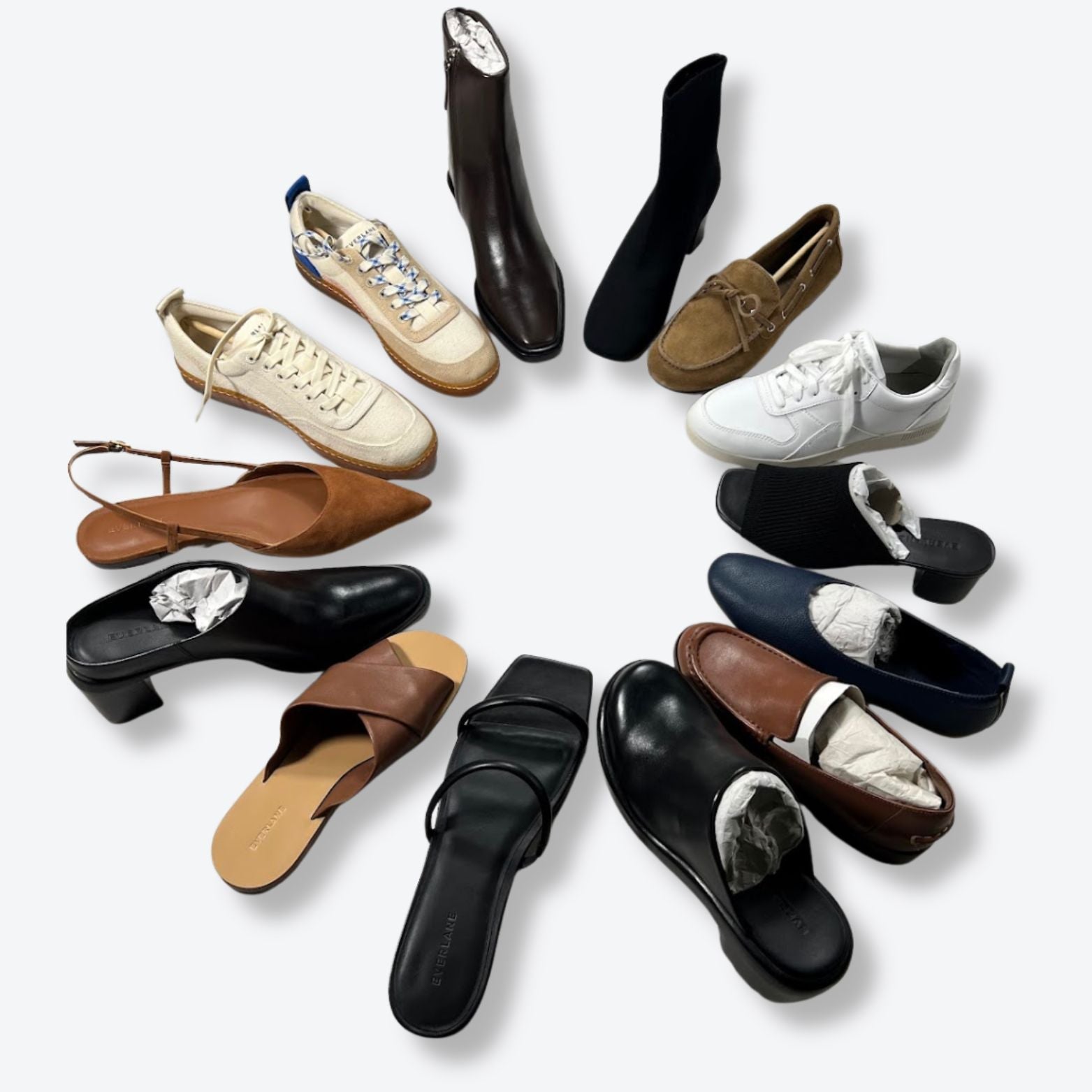 Everlane Footwear New/Returns Men's & Women's Wholesale - Boutique by the Box Wholesale for Resellers