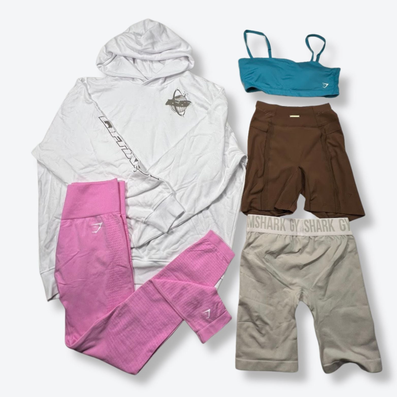 Gymshark Active/Athleisure Women's & Men's Clothing Returns Wholesale - Boutique by the Box Wholesale for Resellers