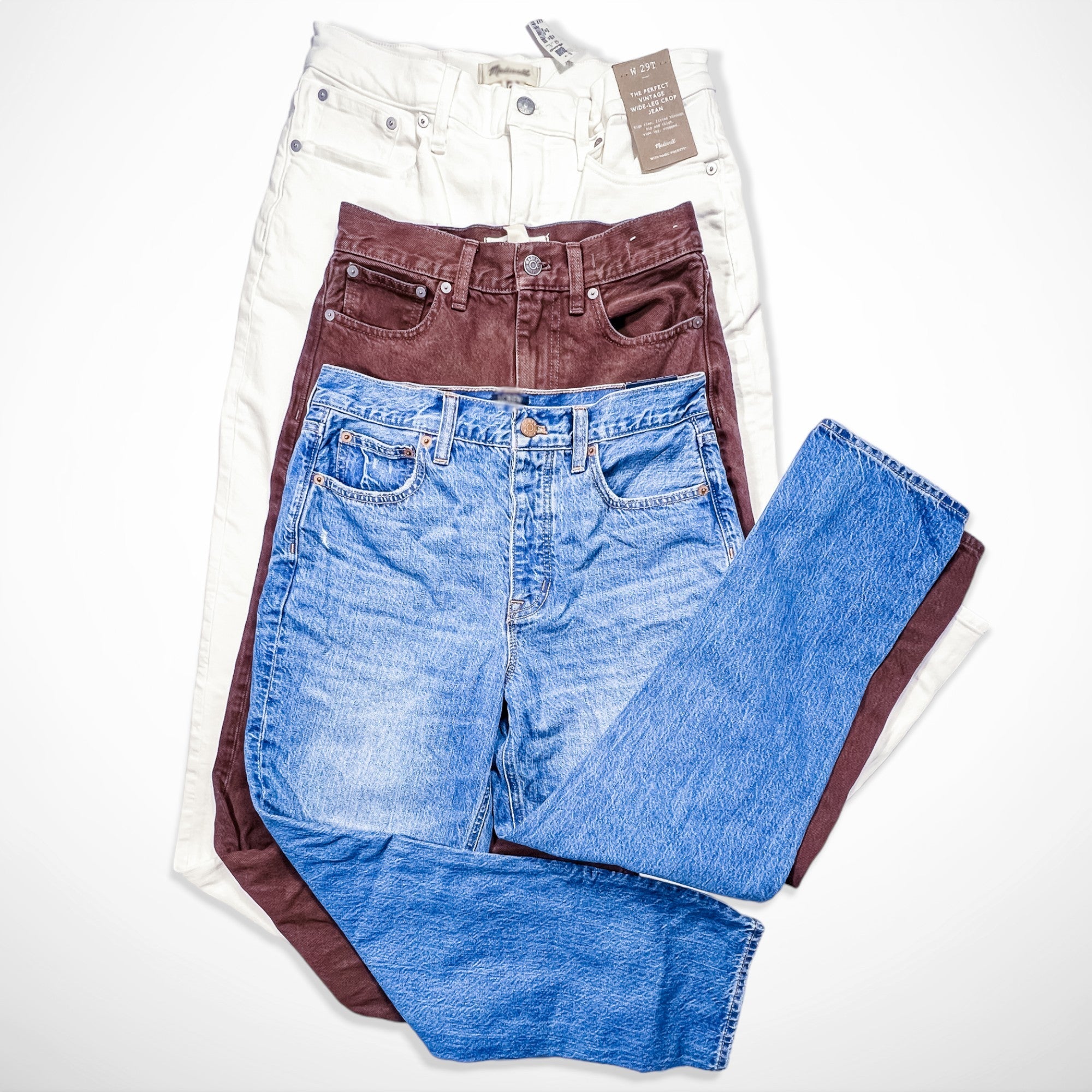 MDWLL + JCRW Denim Women's New/Returns Bulk Wholesale - Boutique by the Box Wholesale for Resellers