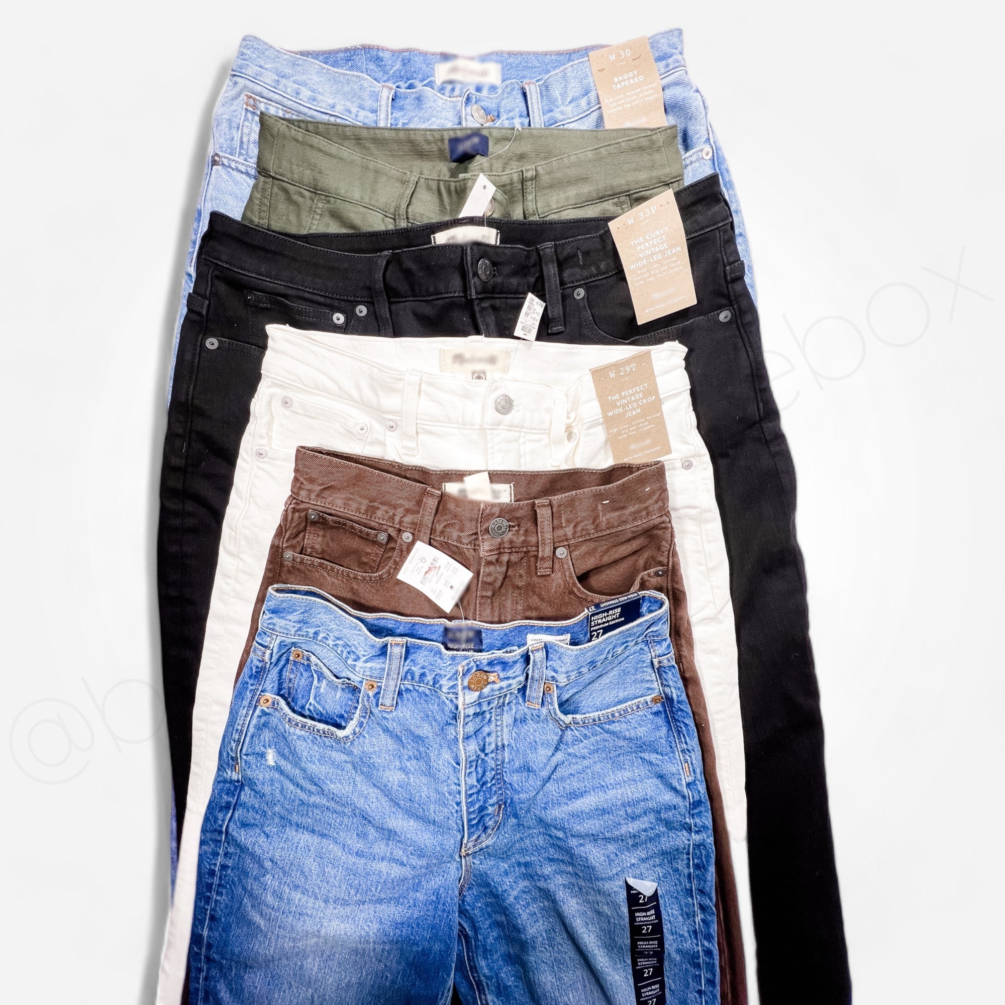 MDWLL + JCRW Denim Women's New/Returns Bulk Wholesale - Boutique by the Box Wholesale for Resellers