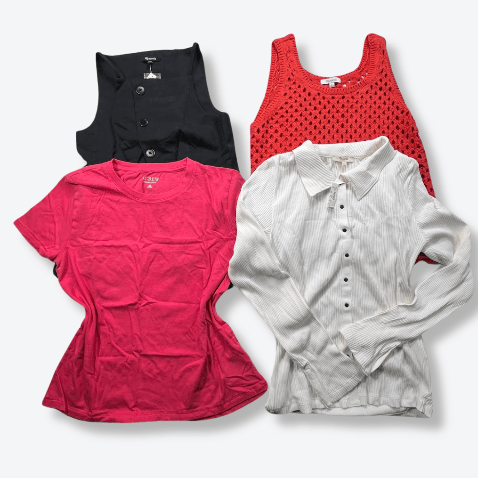 MDWLL + JCRW Tops Women's New & Returns Bulk Clothing - Boutique by the Box Wholesale for Resellers