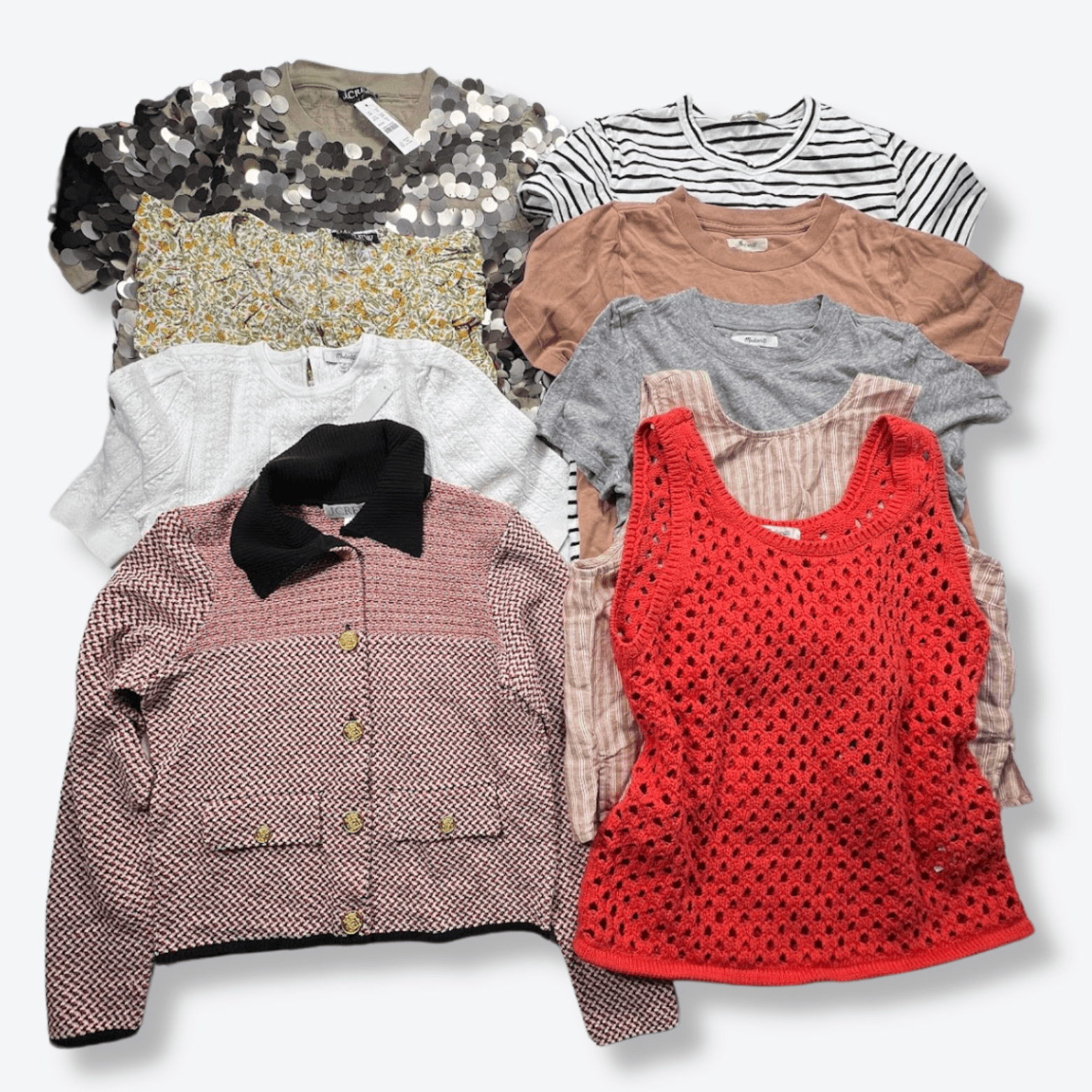 MDWLL + JCRW Tops Women's New & Returns Bulk Clothing - Boutique by the Box Wholesale for Resellers