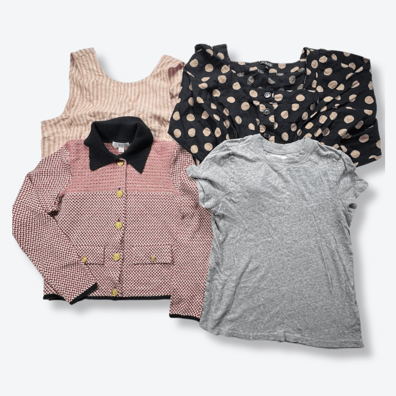 MDWLL + JCRW Tops Women's New & Returns Bulk Clothing - Boutique by the Box Wholesale for Resellers
