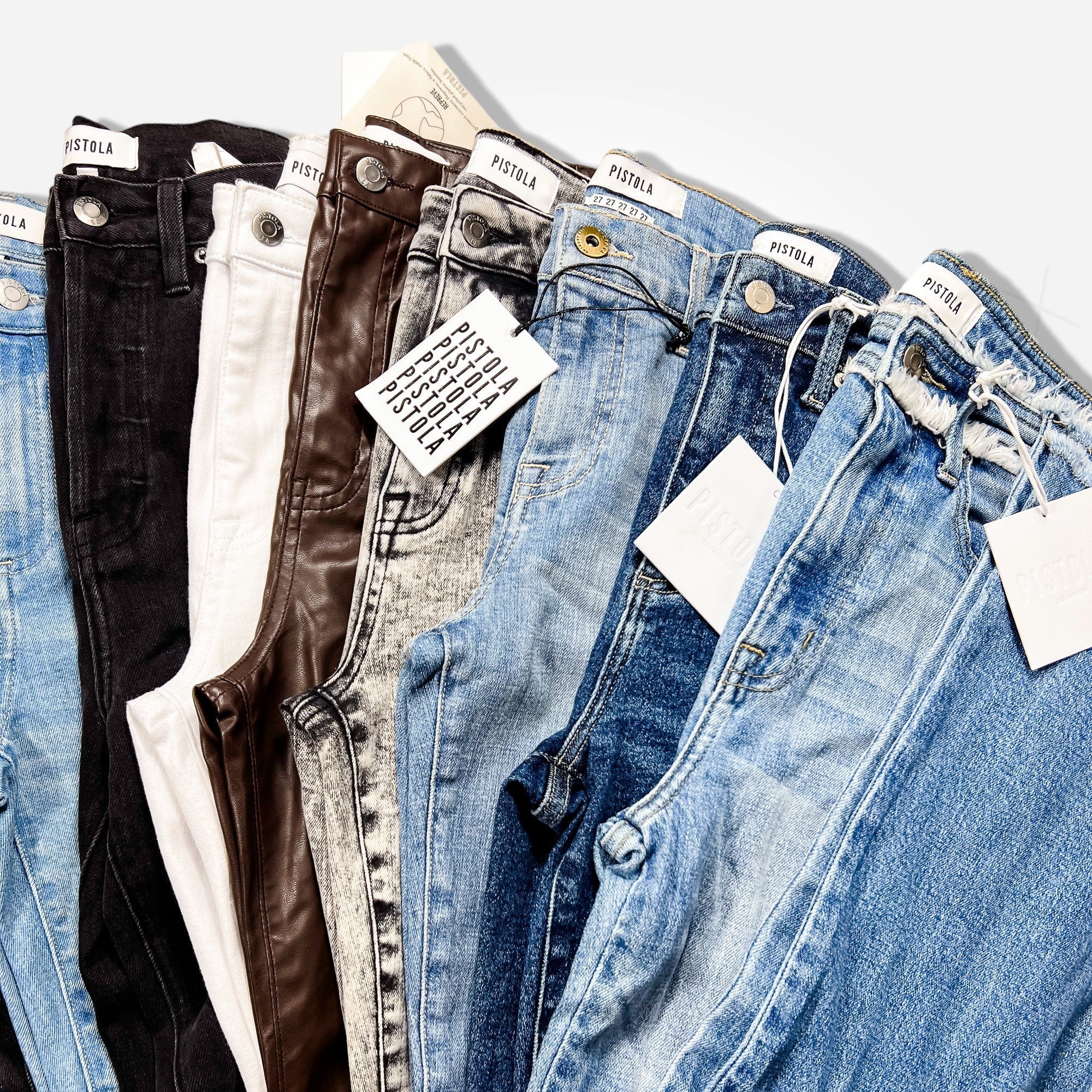 Pistola Nobody's Perfect Denim & Clothing Women's Flawed New/Samples Wholesale Lot - Boutique by the Box Wholesale for Resellers