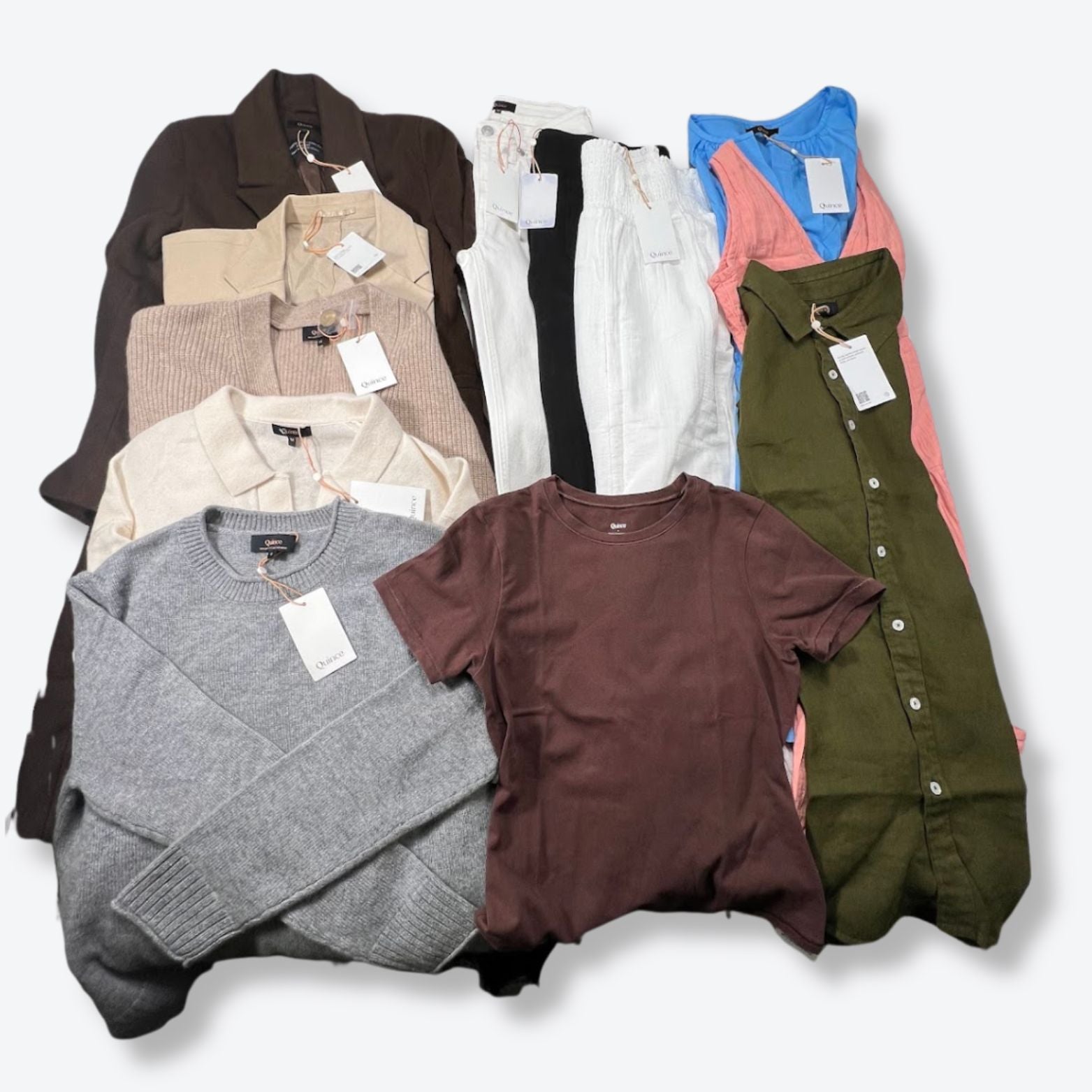 Quince Women's & Men's Returns Bulk Clothing - Boutique by the Box Wholesale for Resellers