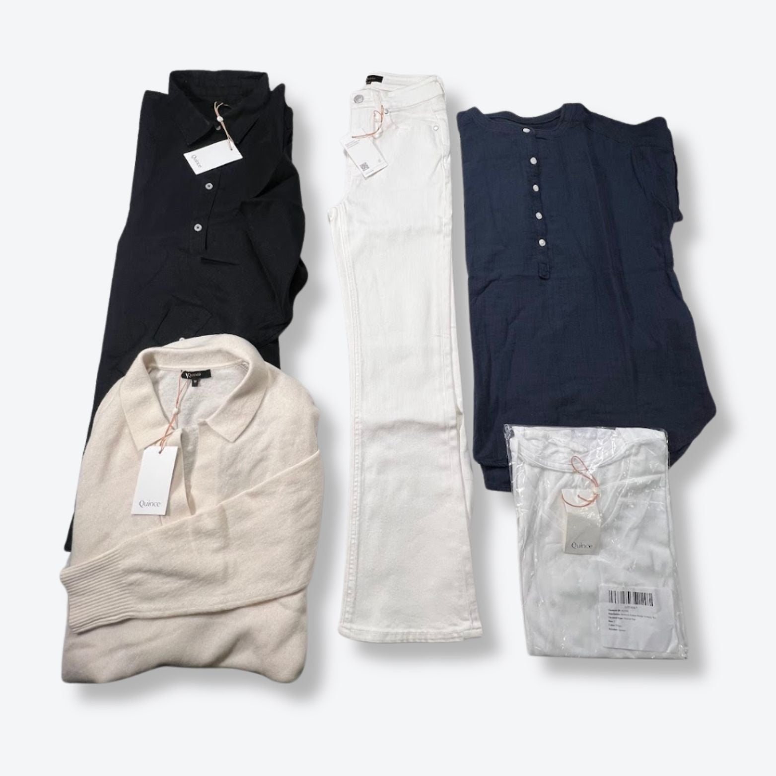 Quince Women's & Men's Returns Bulk Clothing - Boutique by the Box Wholesale for Resellers