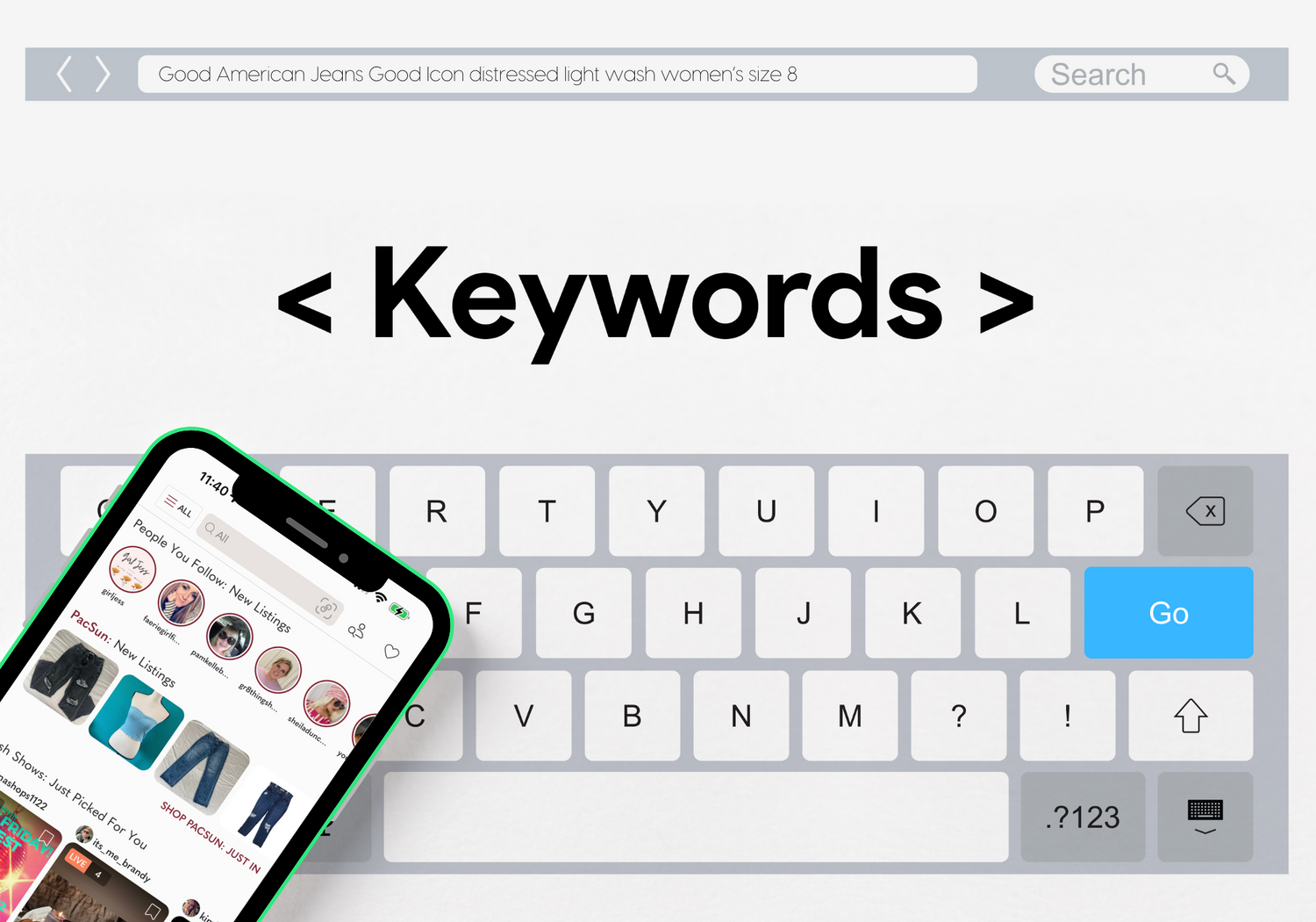 Keywords for resellers, how to use keywords on Poshmark & eBay