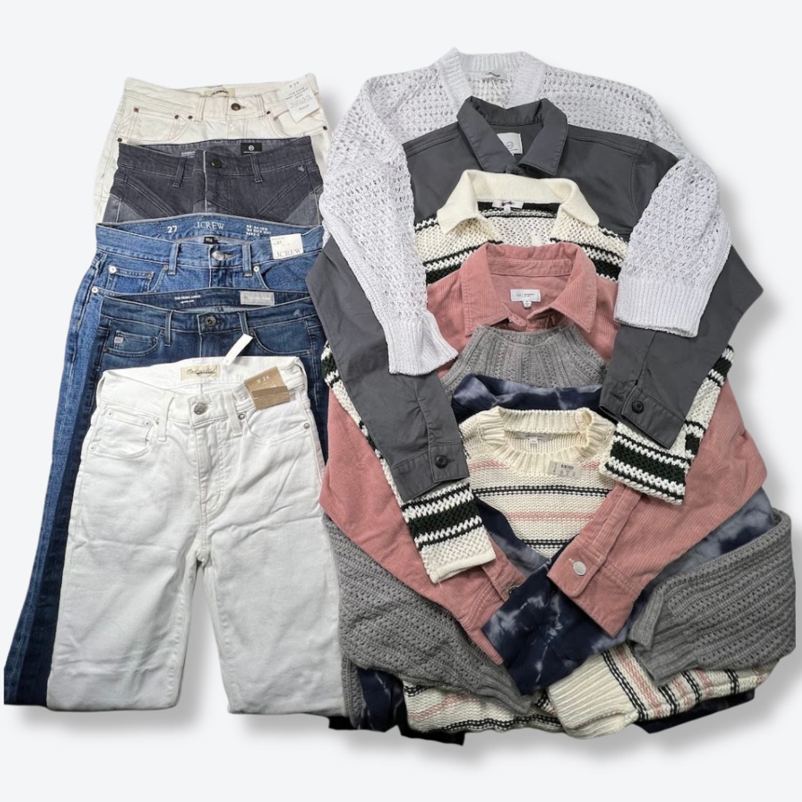Fall & Winter Essentials: Denim, Outerwear & Sweaters Women's New/Returns Bulk Clothing