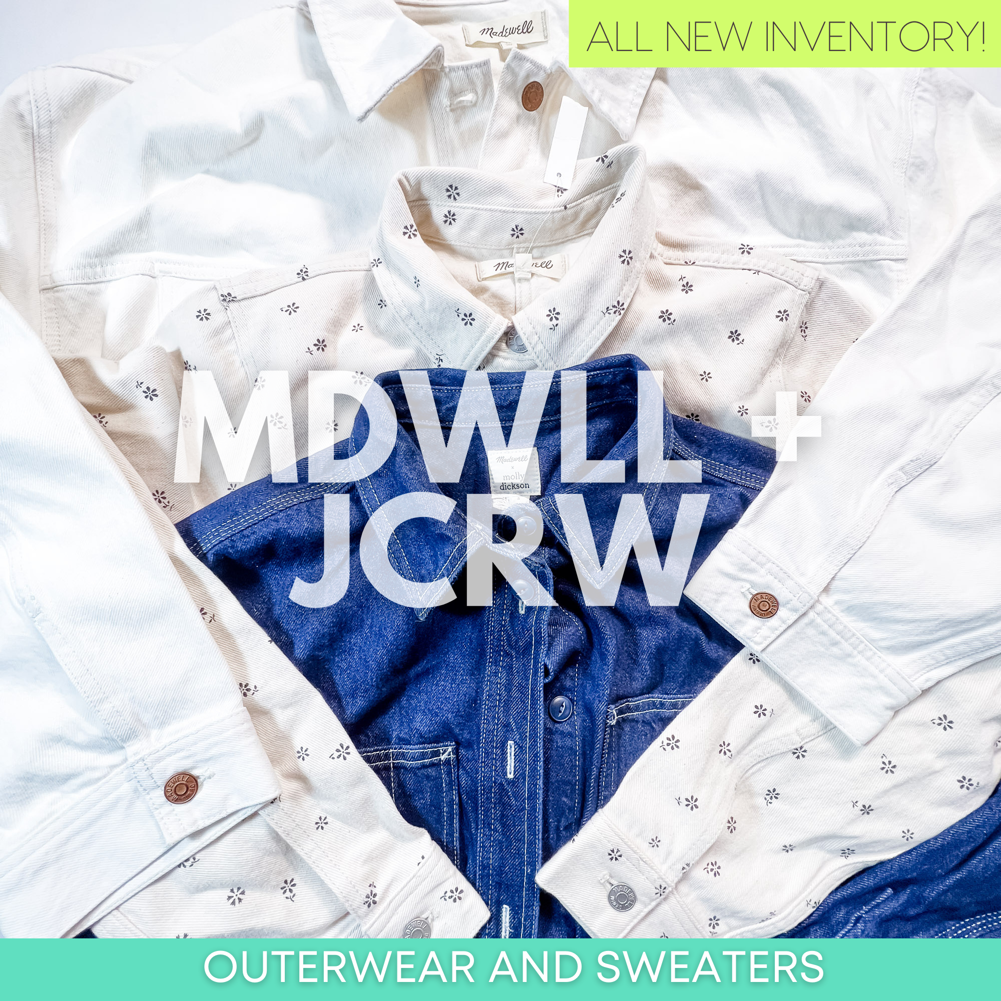 MDWLL + JCRW Outerwear & Sweaters Women's New/Returns Bulk Clothing