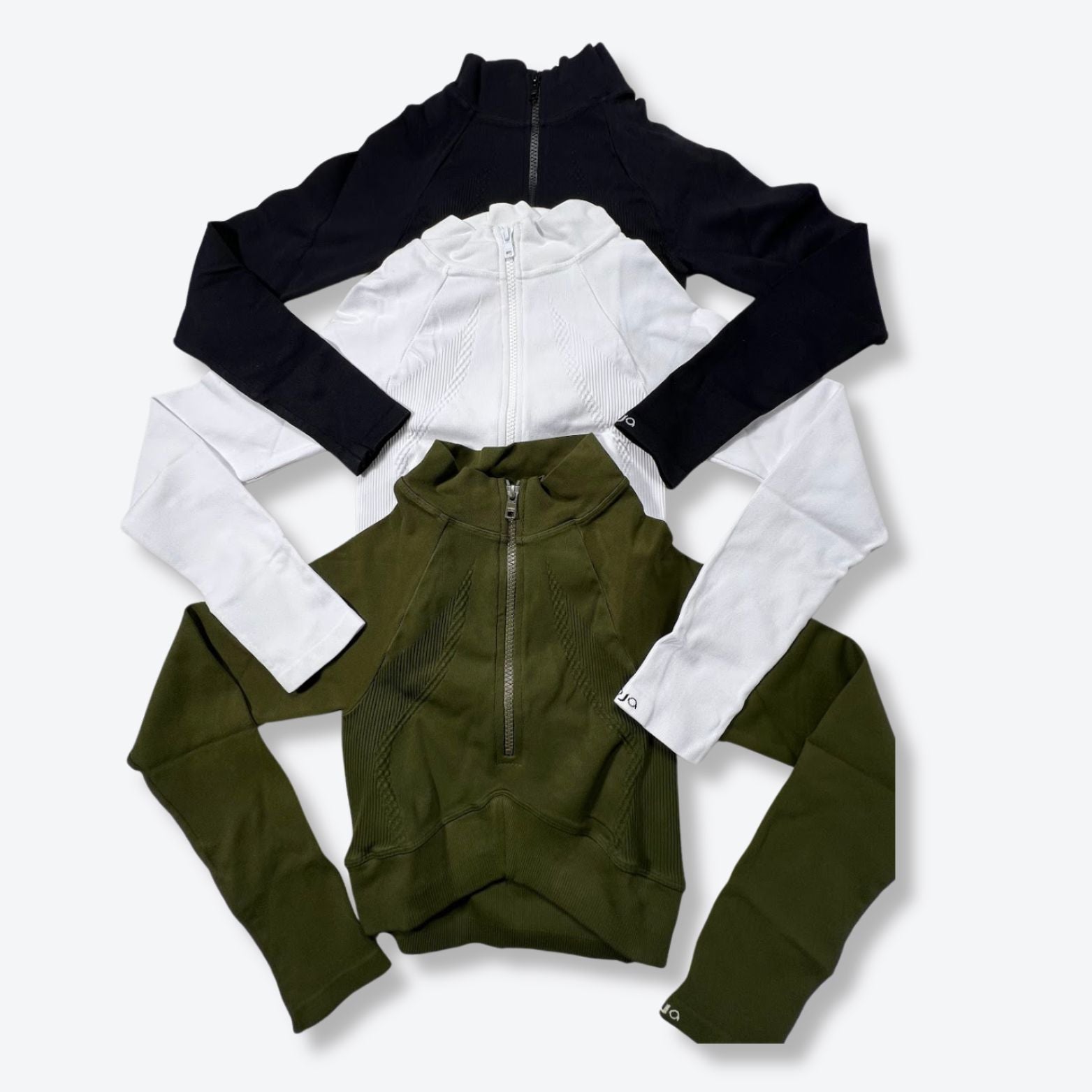 Athleisure: Joja Exhale Long Sleeve Quarter Zip $85 Retail New Wholesale - Boutique by the Box Wholesale for Resellers