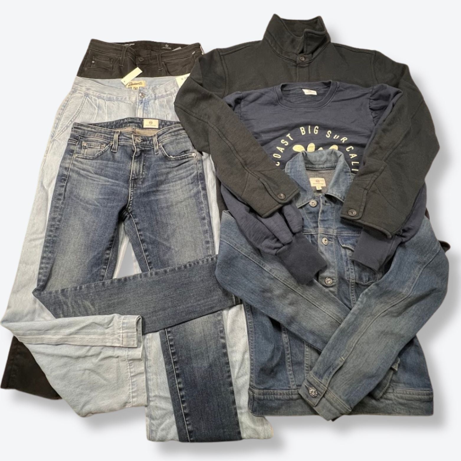 Fall & Winter Essentials: Denim, Outerwear & Sweaters Women's New/Returns Bulk Clothing - Boutique by the Box Wholesale for Resellers