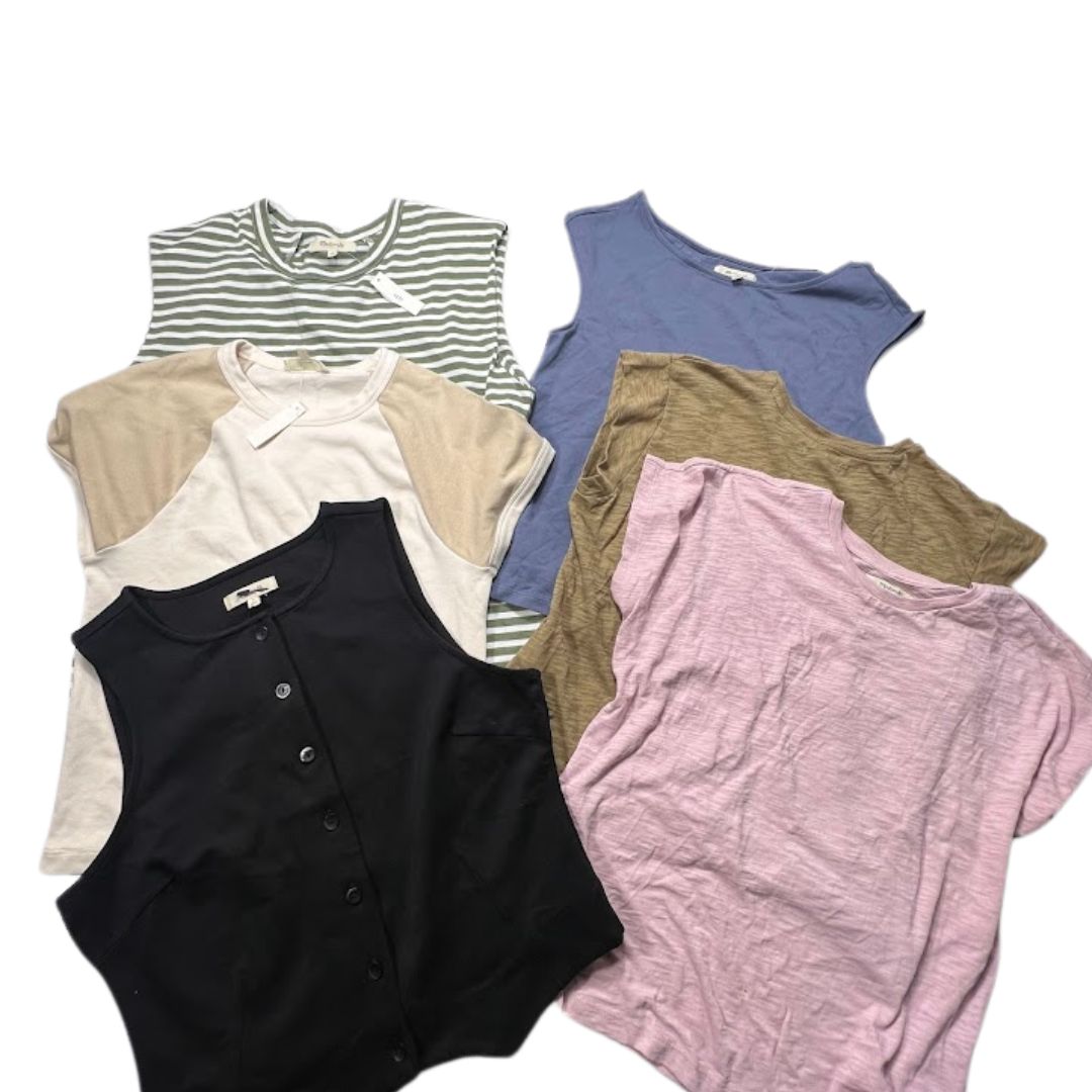 MDWLL + JCRW Tops Women's New & Returns Bulk Clothing - Boutique by the Box Wholesale for Resellers