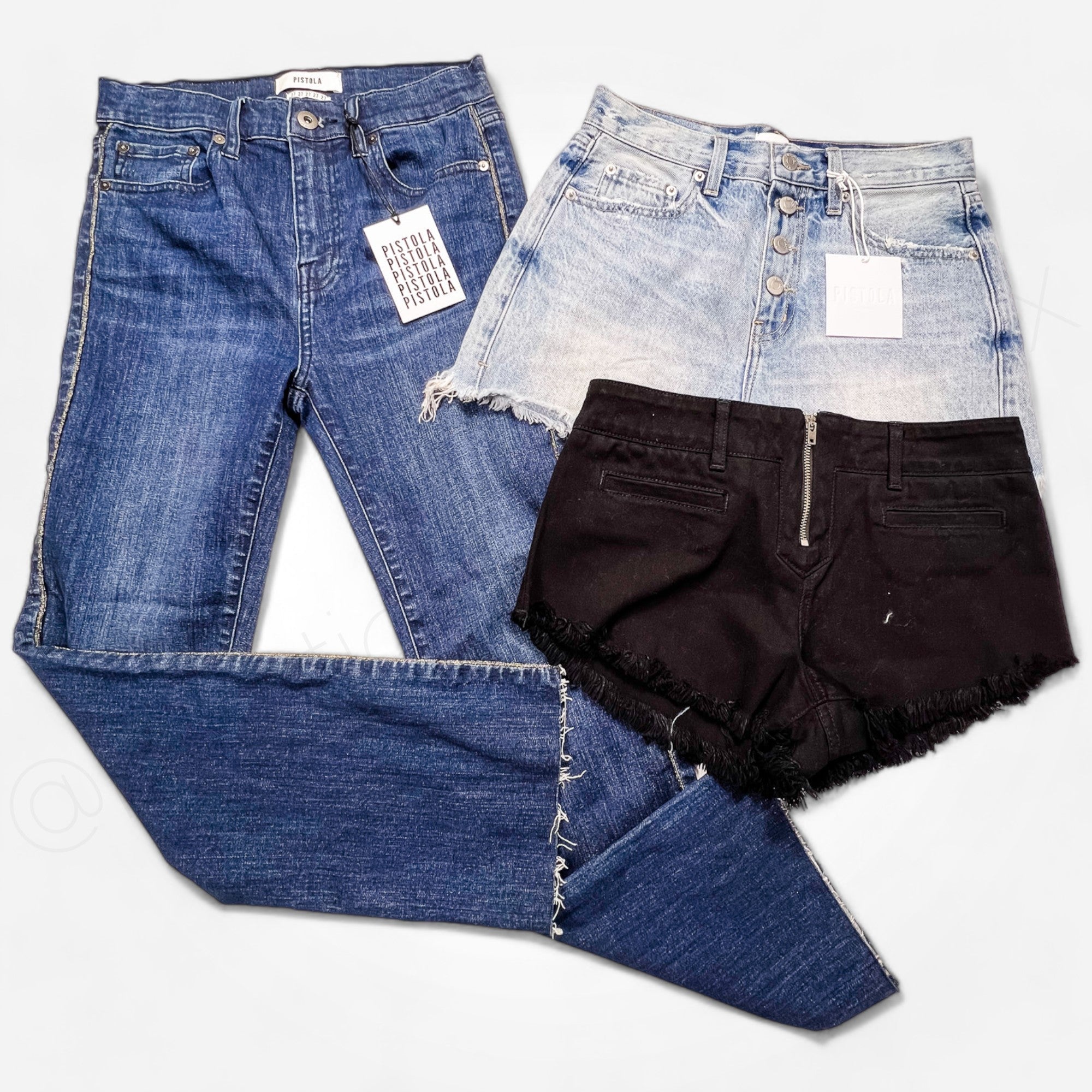 Pistola Nobody's Perfect Denim & Clothing Women's Flawed New/Samples Wholesale Lot - Boutique by the Box Wholesale for Resellers