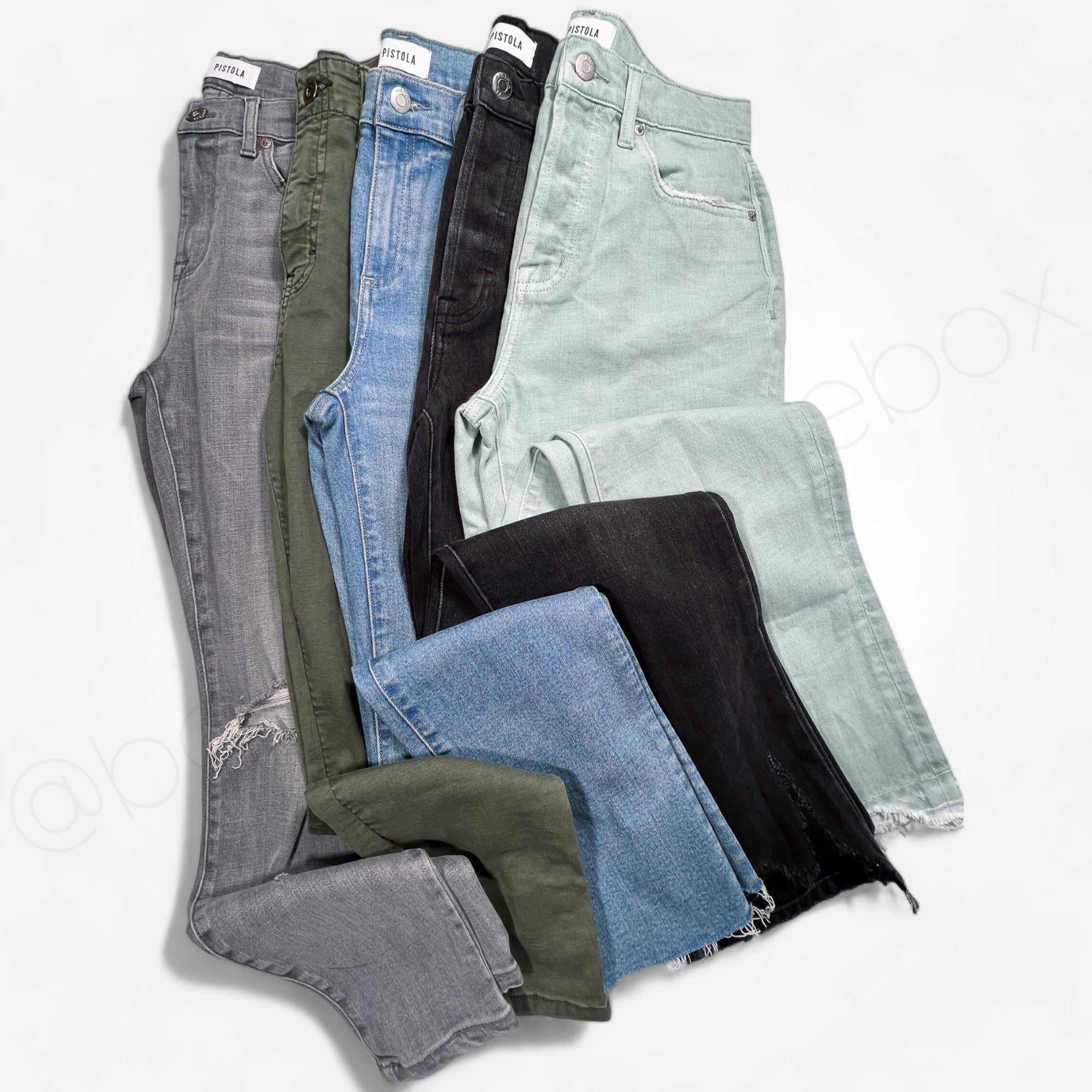 Pistola Nobody's Perfect Denim & Clothing Women's Flawed New/Samples Wholesale Lot - Boutique by the Box Wholesale for Resellers