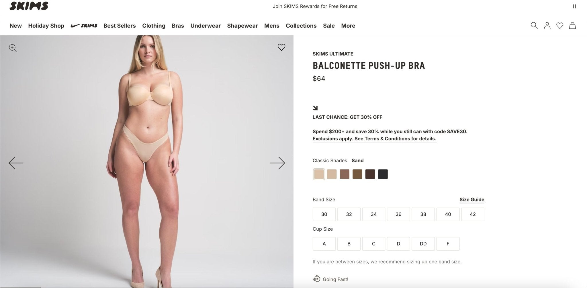 Skims Balconette Bras New in Poly Wholesale - Boutique by the Box Wholesale for Resellers