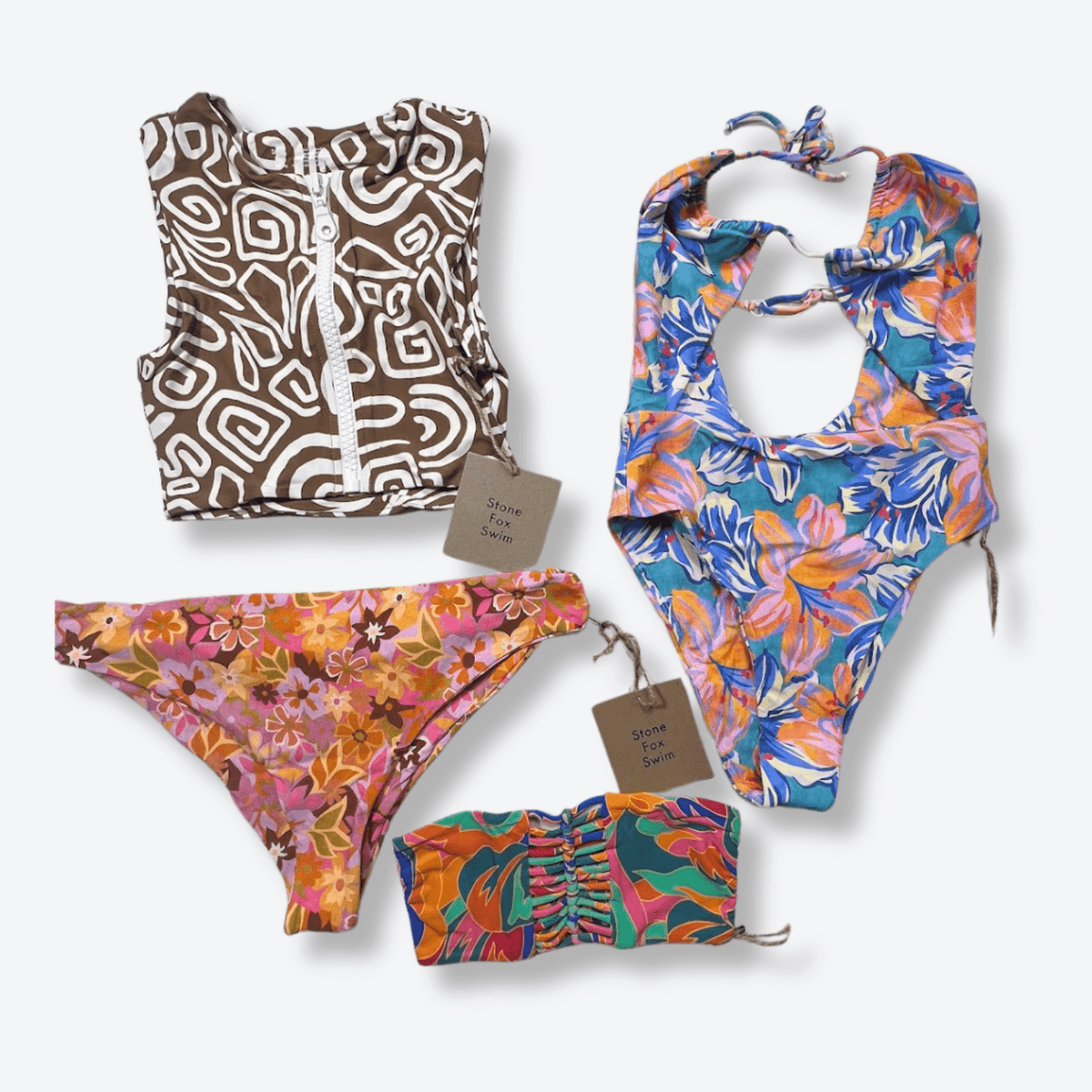 swim wear set stone coral(※個別販売不可) Revolve x Stone Fox Swimwear Women's New Wholesale